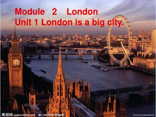 外研版三起小学英语五年级下册精品课件：Module 2《Unit 1 London is a big city》ppt课件3