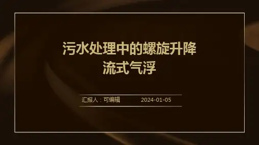 污水处理中的螺旋升降流式气浮