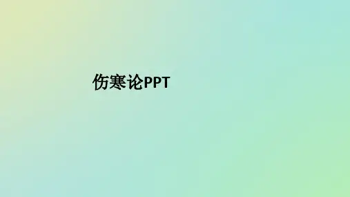 伤寒论ppt课件