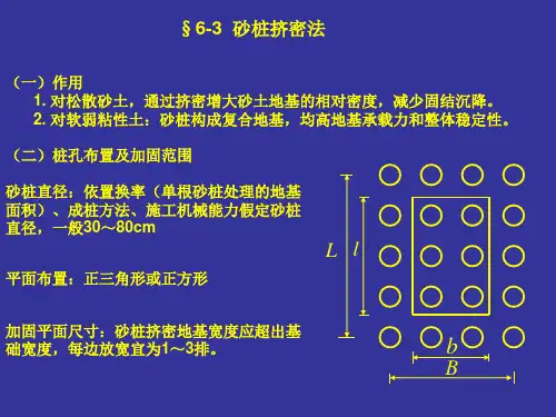 6-3 砂桩挤密法