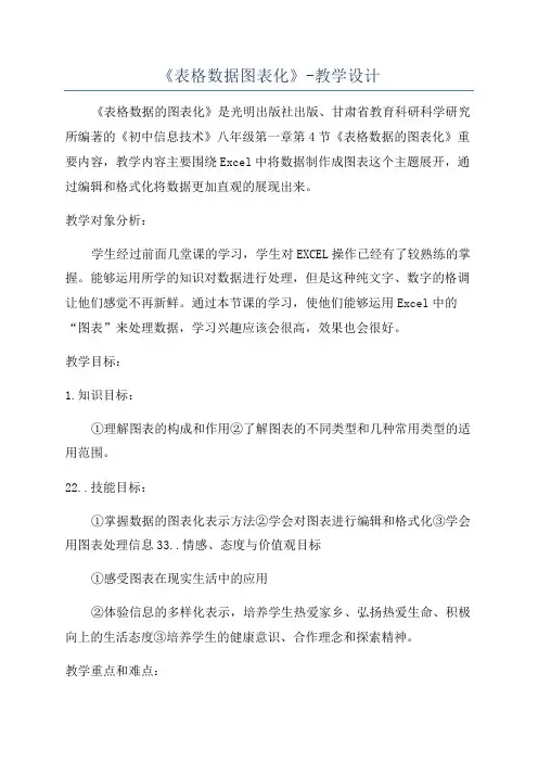《表格数据图表化》-教学设计