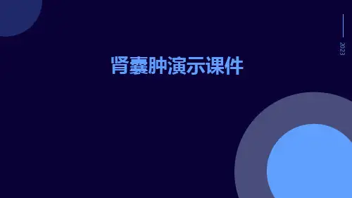 (医学课件)肾囊肿演示课件