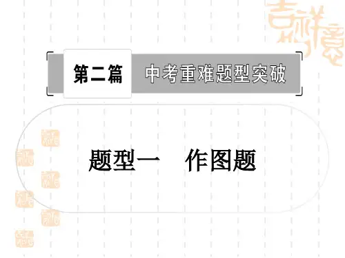 人教版初中毕业九年级中考物理 作业 第二篇 中考重难题型突破 题型一 作图题