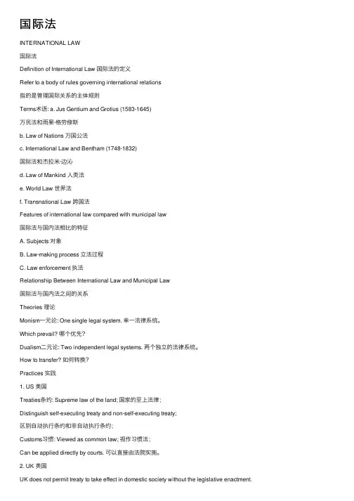 国际法——精选推荐