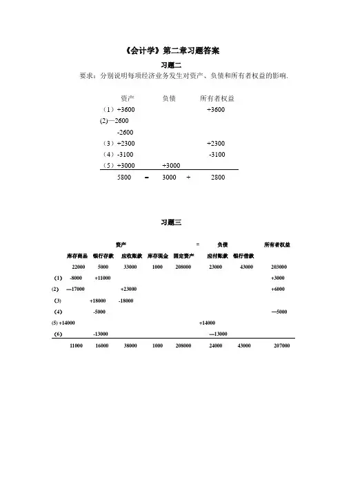 浙江大学会计学习题答案(完整)---精品管理资料