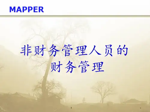 非财务管理人员的财务管理PPT课件