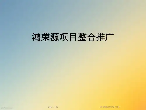 鸿荣源项目整合推广