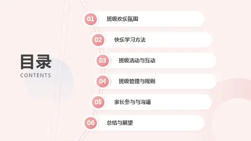 小学班会课件-班级欢乐,快乐学习!