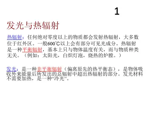 发光材料复习