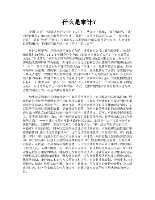 什么是审计