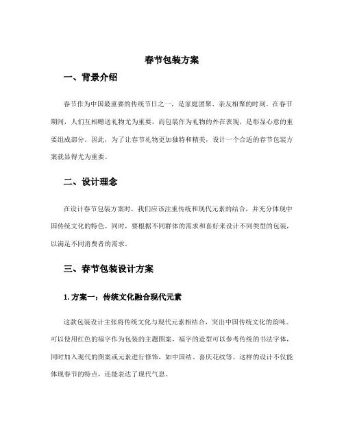 春节包装方案