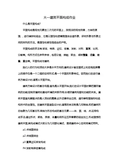 大一建筑平面构成作业