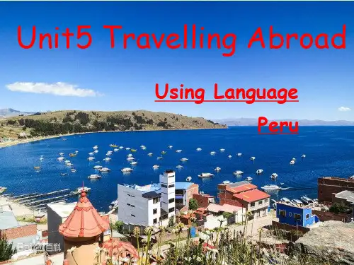 人教英语选修7Unit5 Using language(共59张PPT)PPT