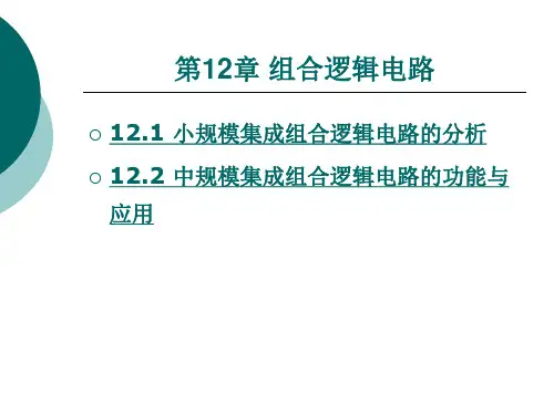 组合逻辑 电路