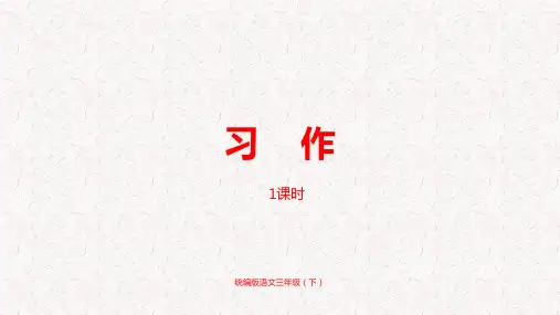 部编版三年级语文下册第6单元习作、语文园地六PPT精品
