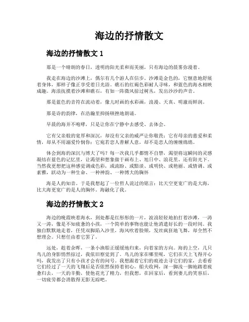 海边的抒情散文