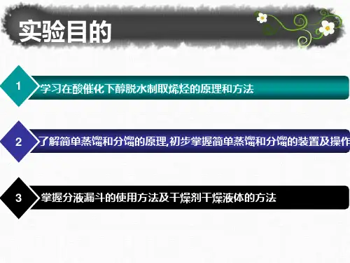 环己醇制备环己烯