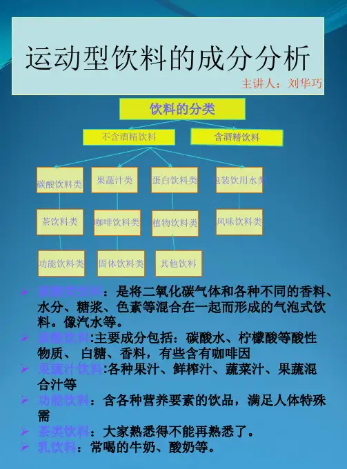 运动饮料之脉动佳得乐红牛成分分析