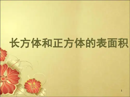 长方体和正方体的表面积ppt课件