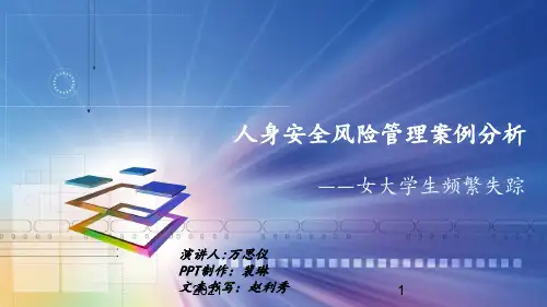人身安全风险案例分析PPT课件