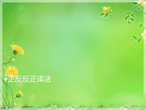 正反反正译法