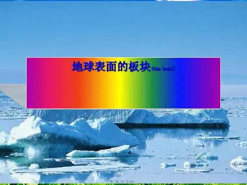 七年级科学上册 3.6《地球表面的板块》课件1浙教级上册自然科学课件