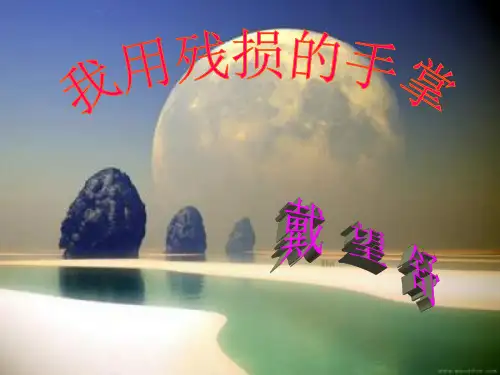 我用残损的手掌PPT课件