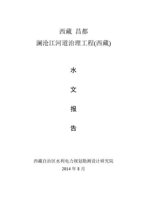 澜沧江水文报告(可研修订14.8)