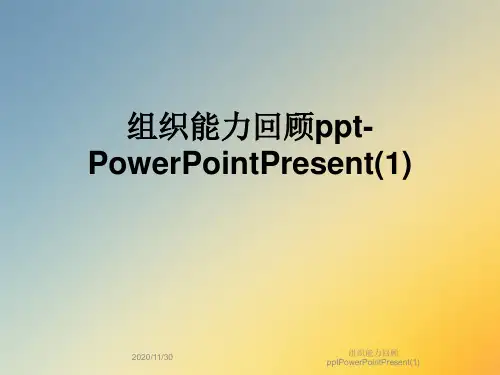 组织能力回顾pptPowerPointPresent(1)