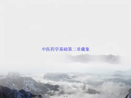 中医药学基础第二章藏象讲课文档