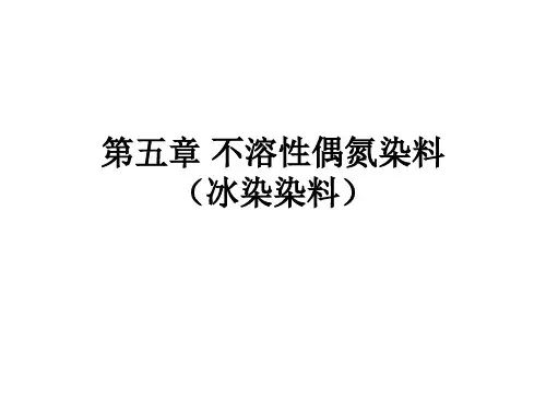 第五章 不溶性偶氮染料