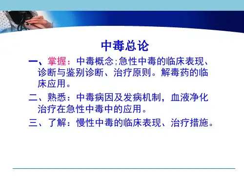 (精品)中毒总论课件