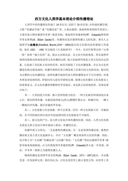 文化人类学传播理论
