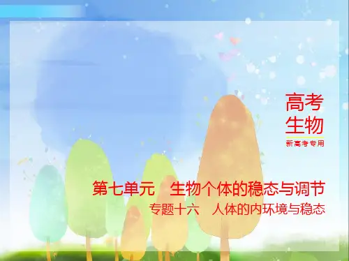2024年新高考版生物1_16-专题十六 人体的内环境与稳态 (2)