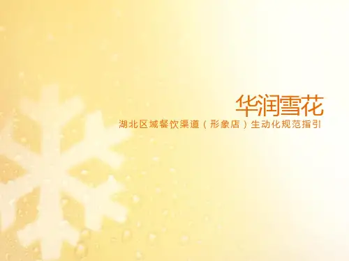 华润雪花啤酒湖北区域餐饮渠道生动化指引手册 (压缩)