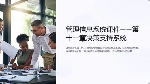 管理信息系统课件——第十一章决策支持系统