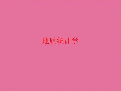 《地质统计学》ppt课件