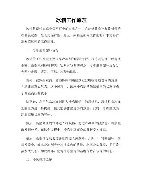 冰箱工作原理