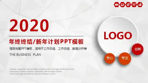 CEO工作总结与述职报告动态PPT模板