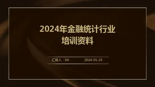 2024年金融统计行业培训资料