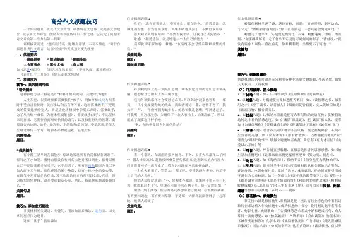 材料作文拟题法  导学案
