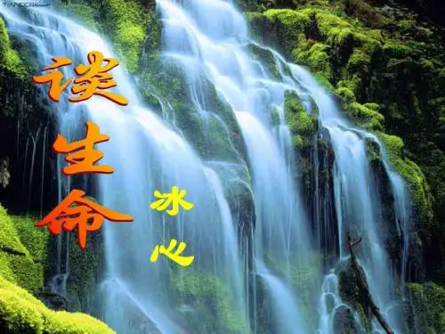 九年级语文下册 《谈生命》优秀教学课件 人教新课标版
