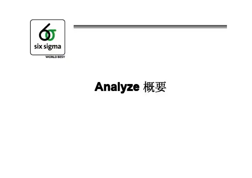 6西格玛培训讲座03_DMAIC_Analyze