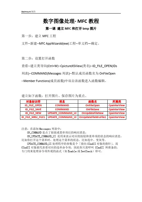 1.MFC-导入显示bmp图片