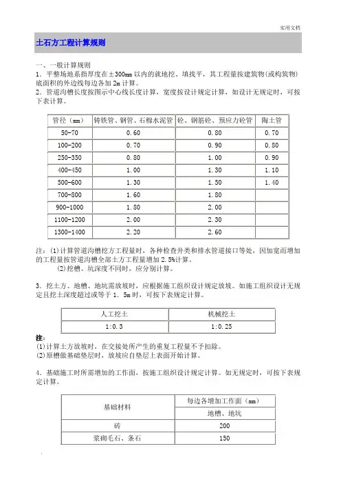 2000定额土建计算规则