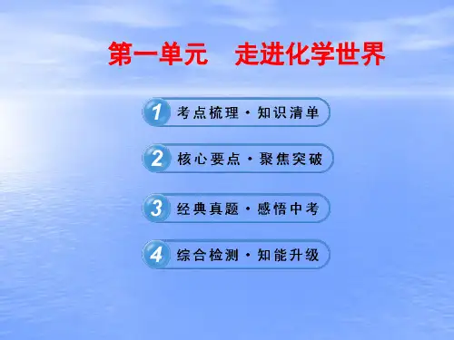 第一单元《走进化学世界》PPT课件