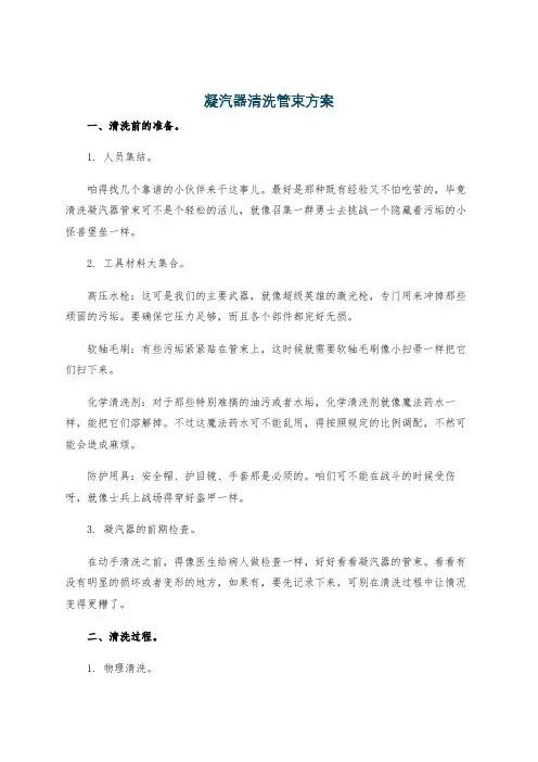 凝汽器清洗管束方案