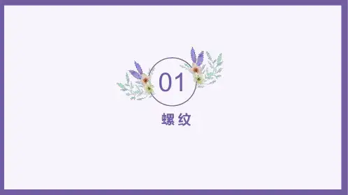 机械制图教材标准件与常用件知识ppt课件(螺纹、螺纹紧固件、键连接和销连接、滚动轴承、弹簧、齿轮)