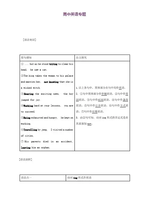高二英语外研版选修六教学案Module 2 Section 3 Word版含答案