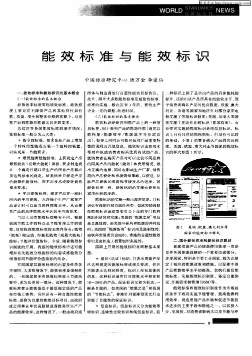 能效标准与能效标识